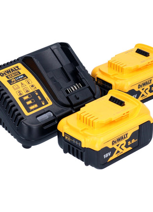 DeWalt DCK 266 P2T Pack Combo sans fil 18V: 1x DCD 796 Perceuse à percussion + 1x DCF 887 Clé à chocs + 2x Batteries 5,0 Ah + Chargeur + TSTAK