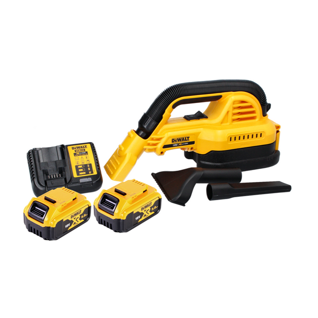 Odkurzacz ręczny akumulatorowy DeWalt DCV 517 P2 18 V 1,9 l + 2x akumulator 5,0 Ah + ładowarka