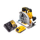 DeWalt DCS 570 D1 Akku Handkreissäge 18 V 184 mm Brushless + 1x Akku 2,0 Ah + Ladegerät - Toolbrothers