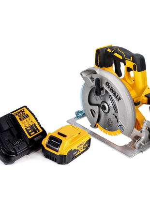 DeWalt DCS 570 P1 Akku Handkreissäge 18 V 184 mm Brushless + 1x Akku 5,0 Ah + Ladegerät - Toolbrothers