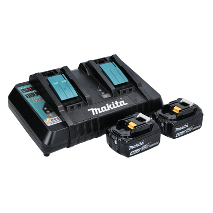 Makita DCW 180 PM Akku Kühl und Wärme Box 36 V ( 2x 18 V ) 20 L + 2x Akku 4,0 Ah + Doppelladegerät