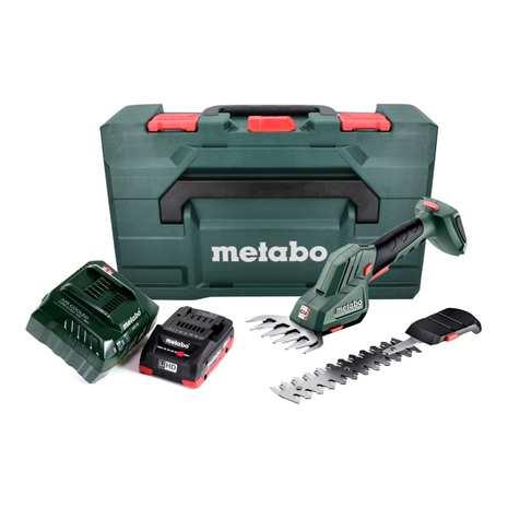 Metabo SGS 18 LTX Q Akku Gras und Strauchschere 18 V + 1x Akku 4,0 Ah + Ladegerät + metaBOX