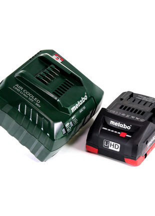 Cisaille à gazon et arbustes sans fil Metabo SGS 18 LTX Q 18 V + 1x batterie 4,0 Ah + chargeur + métaBOX