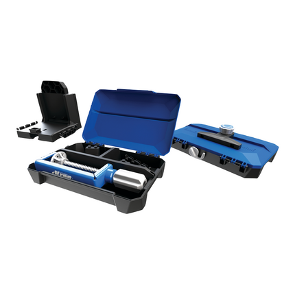 KREG Pocket Hole Jig 520 PRO Taschenloch Bohrschablone + Basis Station + Micro Bohrschablone + Stufenbohrer + Bit + Schrauben + Zwinge