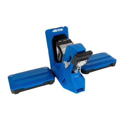 KREG Pocket Hole Jig 720 PRO przyrząd do wiercenia otworów w kieszeniach + stacja bazowa + mikrowiertarka + wiertło stopniowe + bit + wkręty