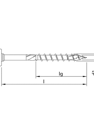 HECO TOPIX plus Profi Holzbauschraube 8,0 x 160 mm 50 Stück ( 61294 ) Teilgewinde Holzschraube, Tellerkopf,  T-Drive, verzinkt blau, A3K