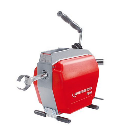 Maszyna do czyszczenia rur Rothenberger R600 690 W 16 - 22 mm ( 19173 ) + zestaw narzędzi spiralnych