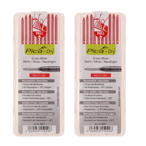 Pica DRY Ersatz Minen Wasserlöslich Rot 20 Stk. ( 2x 4031 )