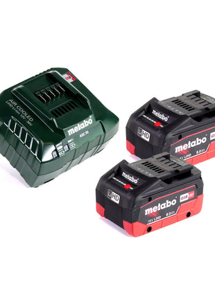 Metabo W 18 LTX 125 Akku Winkelschleifer 18 V 125 mm + 2x Akku 8,0 Ah + Ladegerät + metaBOX