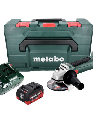 Metabo W 18 LTX 125 Akku Winkelschleifer 18 V 125 mm + 1x Akku 10,0 Ah + Ladegerät + metaBOX