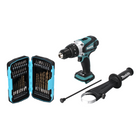 Makita DHP 458 Z Akku Schlagbohrschrauber 18 V 91 Nm + 40 tlg. Bit Bohrer Set - ohne Akku, ohne Ladegerät