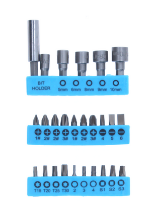 Makita DHP 482 ZW Akku Schlagbohrschrauber 18 V 62 Nm + 26 tlg. Bit Set - ohne Akku, ohne Ladegerät