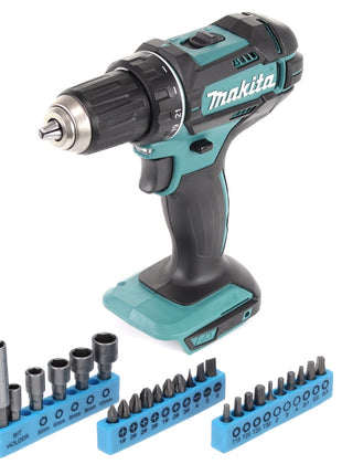 Makita DDF 482 Z Akku Bohrschrauber 18 V 62 Nm + 26 tlg. Bit Steckschlüssel Set - ohne Akku, ohne Ladegerät