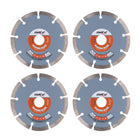 WellCut Diamond Blade Diamant Trennscheibe 125 x 22,23 mm 4 Stk. ( 4x WC-SD12522 ) - Toolbrothers