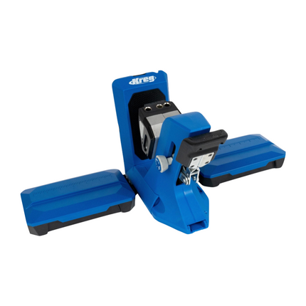 KREG Pocket Hole Jig 720 PRO przyrząd do wiercenia otworów pod kołki (KPHJ720PRO) + przyrząd do wiercenia otworów pod kołki + stacja bazowa + wiertło stopniowe + bit + wkręty