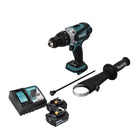 Taladro percutor inalámbrico Makita DHP 458 RT 18 V 91 Nm + 2 baterías 5,0 Ah + cargador