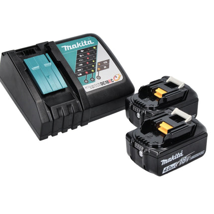 Makita DHP 485 RM akumulatorowa wiertarko-wkrętarka udarowa 18 V 50 Nm bezszczotkowa + 2x akumulator 4,0 Ah + ładowarka