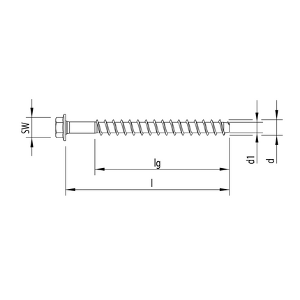 HECO MULTI MONTI plus SS Schraubanker 7,5 x 70 mm 50 Stück ( 48395 ) Betonschraube, Sechskantkopf, verzinkt blau, A2K