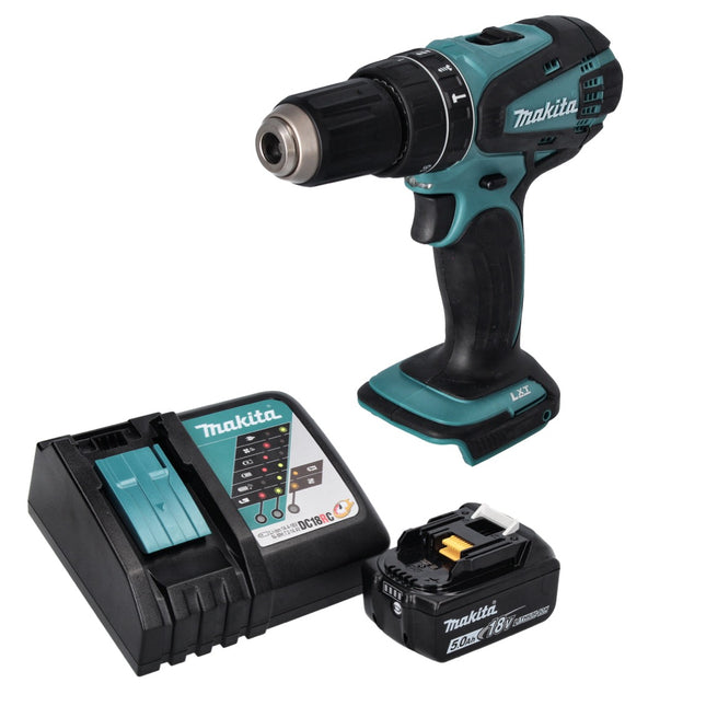 Makita DHP 456 RT1 Akku Schlagbohrschrauber 18 V 50 Nm + 1x Akku 5,0 Ah + Ladegerät