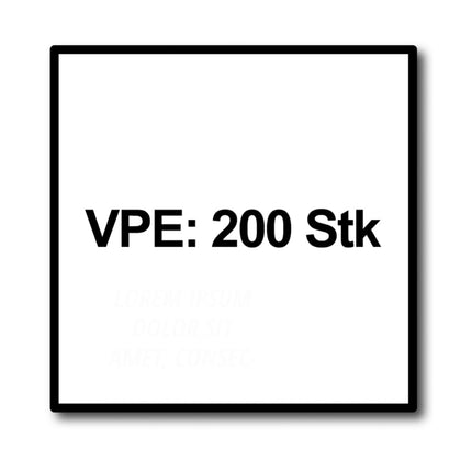 HECO MULTI MONTI plus F Schraubanker 5,0 x 50 mm 200 Stück ( 54266 ) Betonschraube, Senkkopf, T-Drive, verzinkt blau, A2K - Toolbrothers