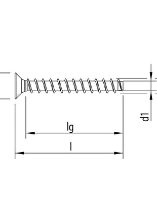 HECO MULTI MONTI plus F Schraubanker 5,0 x 60 mm 200 Stück ( 54267 ) Betonschraube, Senkkopf, T-Drive, verzinkt blau, A2K - Toolbrothers