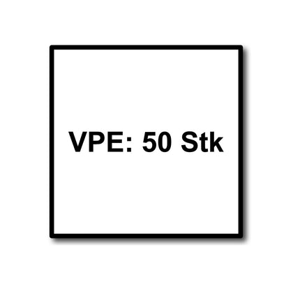 HECO MULTI MONTI plus F Schraubanker 7,5 x 100 mm 50 Stück ( 48517 ) Betonschraube, Senkkopf, T-Drive, verzinkt blau, A2K