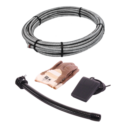 Rothenberger RODRUM VarioClean Akku Trommelmaschine 18 V ( 1000003348 ) + 1x Akku 8,0 Ah + Ladegerät + Duraflex Spirale - Toolbrothers