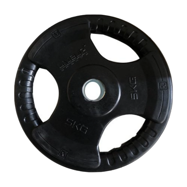 Hantelscheibe Hantelgewichte Scheibengewichte aus Stahl 5 kg 1 Stk. 30 mm Lochdurchmesser gummiert - Toolbrothers