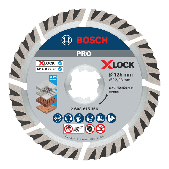 Diamentowa tarcza tnąca Bosch Expert X-LOCK Standard do Universal 125 x 22,23 mm 1 szt. ( 2608615166 )