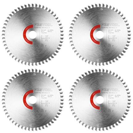 Festool Kreissägeblatt 4x Laminate/HPL HW 160 x 1,8 x 20 TF52 ( 4x 205554 ) für Tauchsägen TS 55 F, TSC 55 K & Handkreissägen HK 55, HKC 55 - Toolbrothers