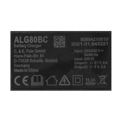 FEIN Highpower Akku Starter Set 18 V 2x Akku 5,2 Ah + ALG 80 BC Ladegerät ( 92604325010 )