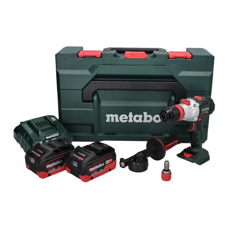 Metabo SB 18 LTX BL Q I Akumulatorowa wiertarko-wkrętarka udarowa 18 V 130 Nm bezszczotkowa + 2x akumulator 8,0 Ah + ładowarka + metaBOX