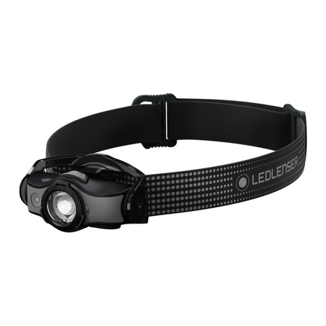 Linterna frontal LED Ledlenser MH5 400 lm IPX4 negro / gris (502147) + 1x batería + 1x cable de carga