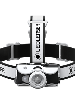 Ledlenser MH7 LED Câble de charge 600 lm IPX4 Blanc / Noir ( 500990 ) + 1x Batterie + Câble chargeur