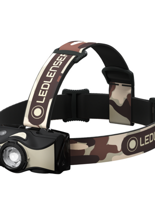 Linterna frontal Ledlenser MH8 LED 600 lm IPX4 negro / arena (502157) + 1x batería + 1x cable de carga