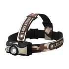 Linterna frontal Ledlenser MH8 LED 600 lm IPX4 negro / arena (502157) + 1x batería + 1x cable de carga