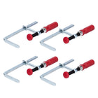 Bessey GTR 12 Set 4x Ganzstahl Tischzwinge mit Hebelgriff Zwinge 120 / 60 mm