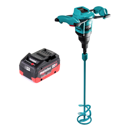 Collomix Xo 10 NC Akku Handrührwerk 18 V 40 l + WK 120 HF Rührer 120 mm + 1x Akku 5,5 Ah - ohne Ladegerät