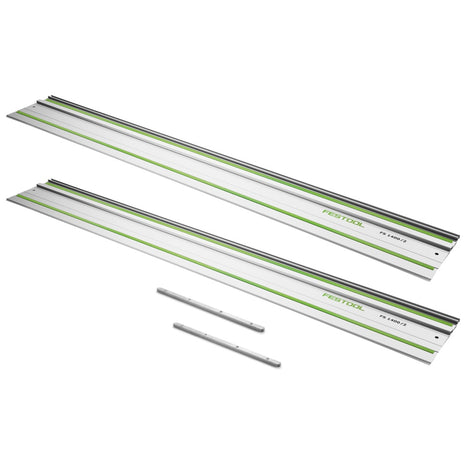 Festool FS 1080/2 Set 2x Führungsschiene 1080 mm ( 2x 491504 ) + 2x Verbindungsstück FSV ( 2x 482107 ) - Toolbrothers