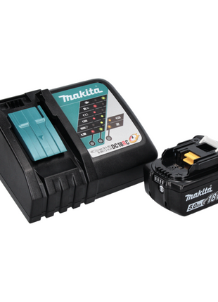 Makita DHP 484 RT1J W akumulatorowa wiertarko-wkrętarka udarowa 18 V 54 Nm bezszczotkowa biała + 1x akumulator 5,0 Ah + ładowarka + Makpac