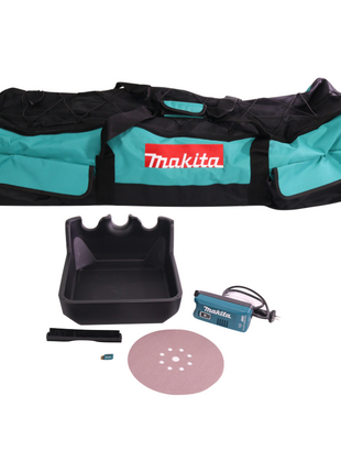 Makita DSL 800 F1X ponceuse à long cou sans balais 18 V 225 mm + 1x batterie 3,0 Ah + accessoires + sac - sans chargeur