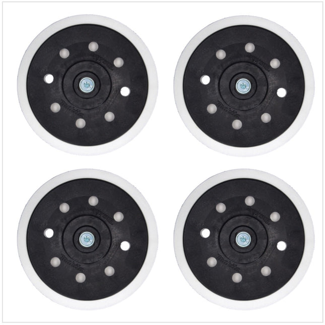 4x Makita miękka tarcza szlifierska do szlifierki oscylacyjnej / szlifierki 150 mm M8 ( 196684-1 )