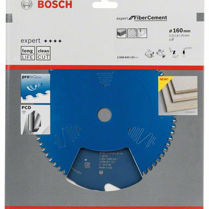 Bosch Kreissägeblatt Expert for Fibre Cement 160 x 20 x 2,2 mm 4 Zähne ( 2608644121 ) - Toolbrothers