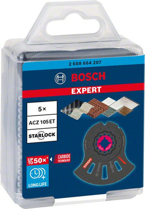 Bosch EXPERT Multi Material ACZ 105 ET Brzeszczot segmentowy Starlock 105 mm 5 szt. ( 2608664207 ) Węglik spiekany