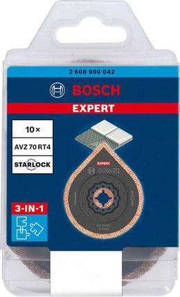 Bosch EXPERT 3 Max AVZ 70 RT4 zdzierak do zapraw Starlock 87 x 70 mm 10 sztuk ( 2608900042 ) do zapraw z węglików spiekanych - następca 2608664490
