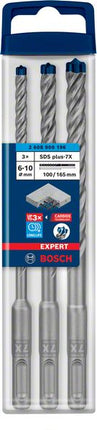 Bosch EXPERT SDS Plus-7X Hammerbohrer Set 6 / 8 / 10 mm 3 tlg. ( 2608900196 ) für Beton / Stein - Nachfolger von 2608576201