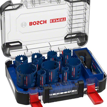 Bosch EXPERT Tough Material Lochsägen Set 14 tlg. 20 - 76 x 60 mm ( 2608900448 ) Carbide Technology für Dreh- und Schlagbohrer - Toolbrothers