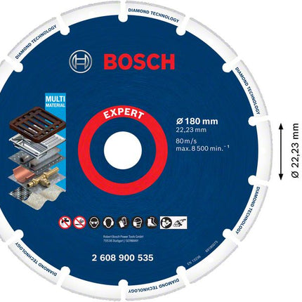 Bosch Expert Diamond Metal Wheel Trennscheibe 180 x 22,23 mm ( 2608900535 ) Diamond Technology