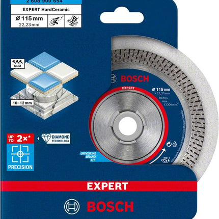 Bosch EXPERT HardCeramic Diamant Trennscheibe 115 x 22,23 mm 1 Stk. ( 2608900654 ) Diamond Technology