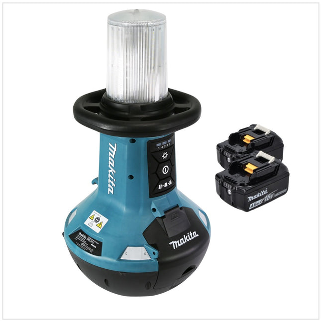 Makita DML 810 M Akumulatorowy naświetlacz LED 18 / 36 V ( 2 x 18 V ) 5500 lm IP54 + 2x akumulator 4,0 Ah - bez ładowarki